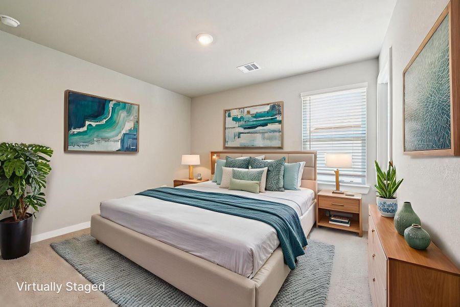 Furnished interior view inside a new home in Heights of Barbers Hill, Mont Belvieu (Image 10).