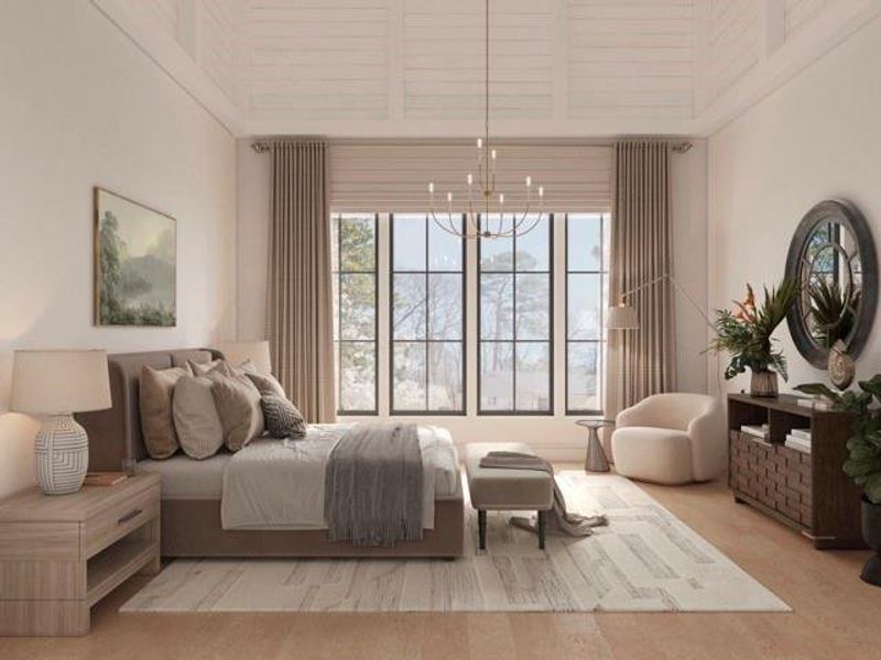 Furnished interior view inside a new home in , Atlanta (Image 15).