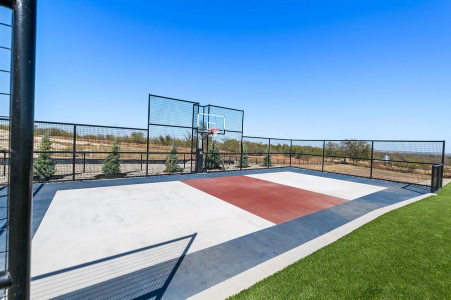 View of basketball court View of basketball court