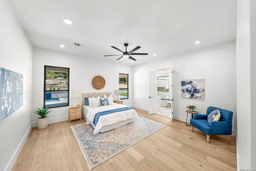 Furnished interior view inside a new home in , Boerne (Image 47).