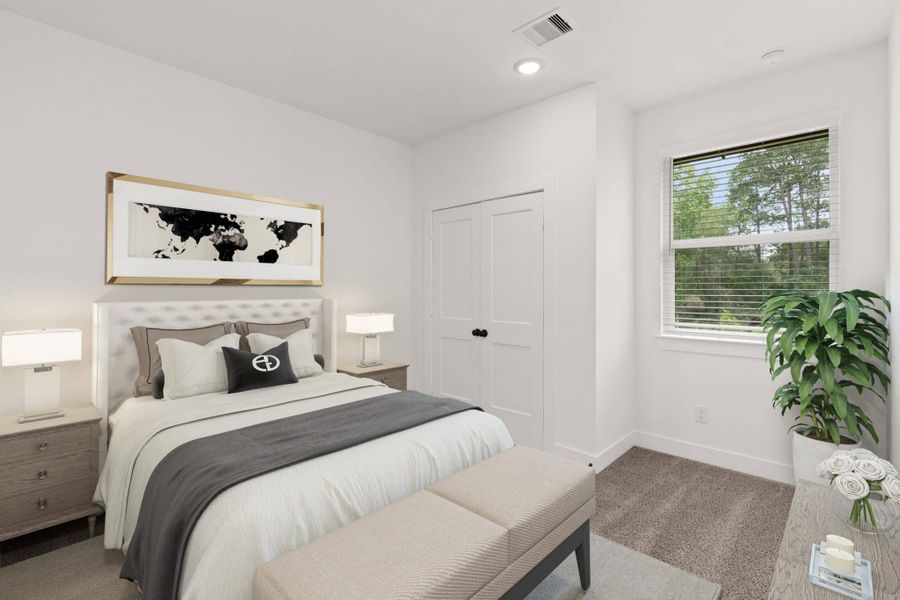 Representative furnished interior of a home built from the Cheverny – Chateau Collection by Chesmar Homes in Bridgeland, Cypress (Image 5).