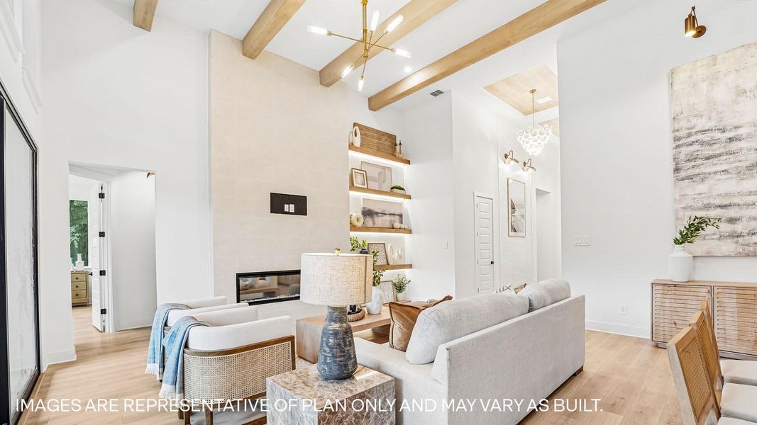 Representative furnished interior of a home built from the The Bremond by D.R. Horton in Sola Vista at West Cypress Hills, Briarcliff (Image 6).