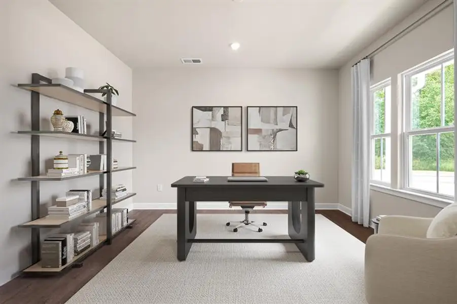 Representative furnished interior of a home built from the York by Ryan Homes in Linden Park, Moore (Image 8). Representative furnished interior of a home built from the York by Ryan Homes in Linden Park, Moore (Image 8).