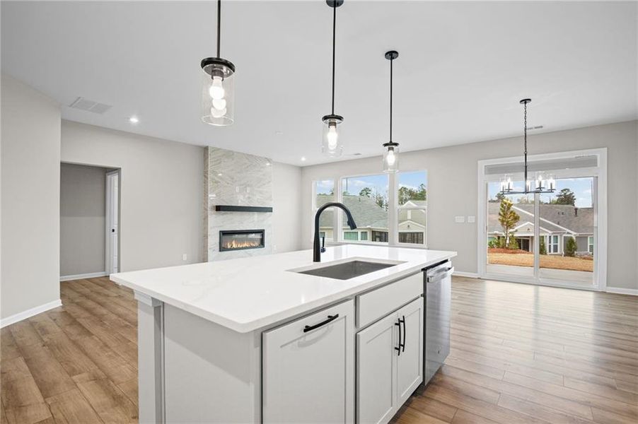 Furnished interior view inside a new home in Laurel Farms, Dallas (Image 9).
