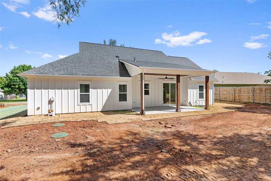 Exterior details and patio area of a home in , Granbury (Image 3). Exterior details and patio area of a home in , Granbury (Image 3).