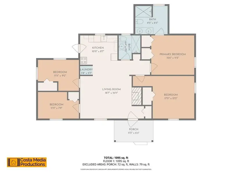 2D floor plan layout of this home in , Atlanta, GA (Image 3).