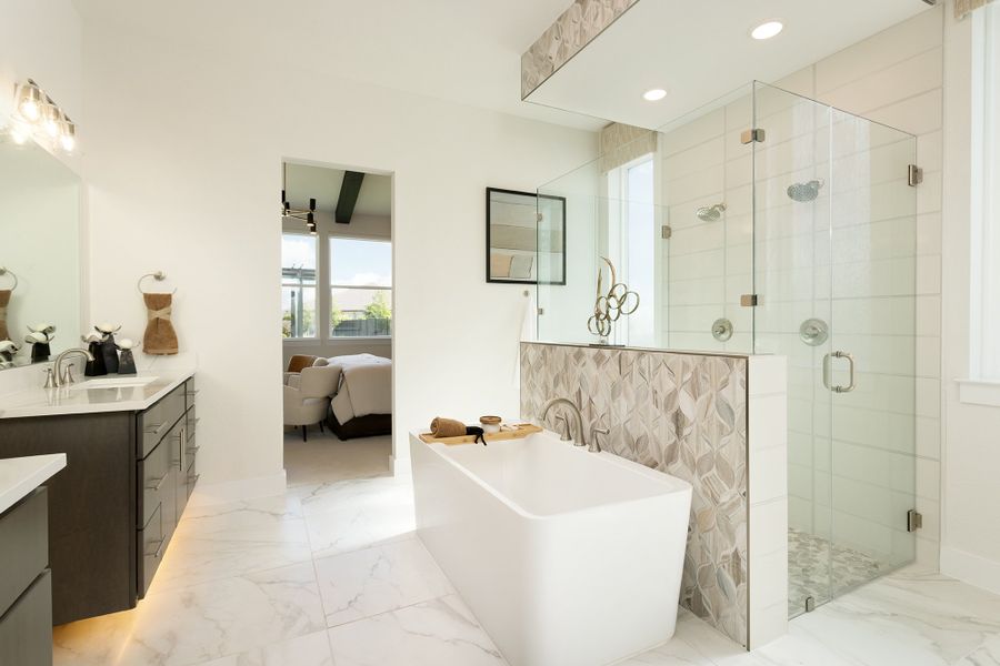 Furnished interior view inside a new home in Santa Rita Ranch, Liberty Hill (Image 7).