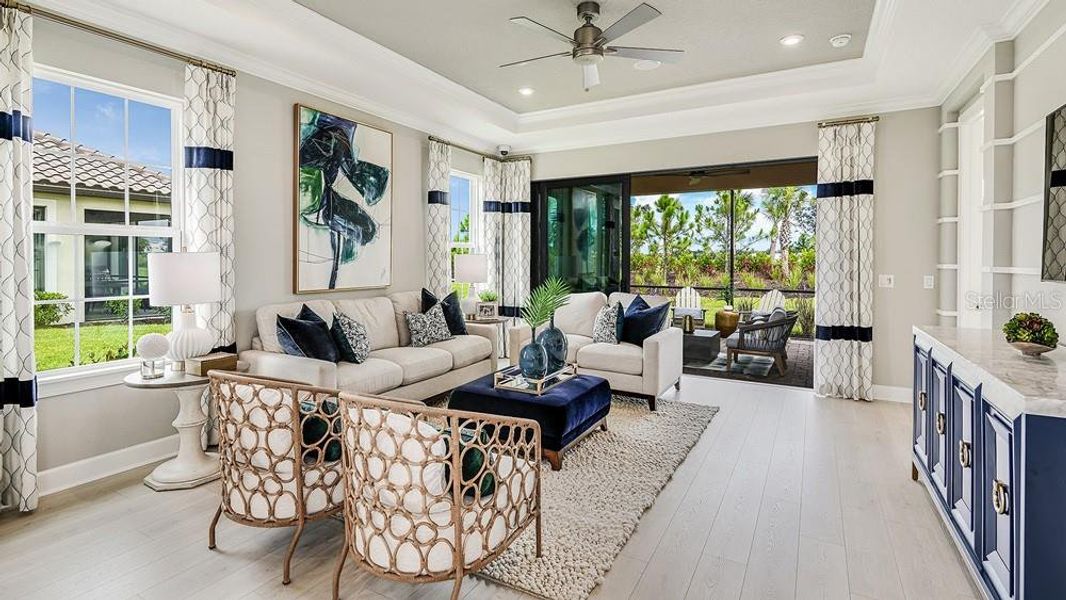 Furnished interior view inside a new home in Esplanade at Azario Lakewood Ranch, Bradenton (Image 16).