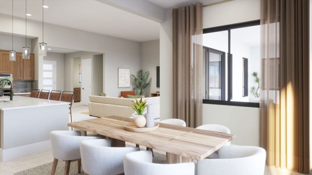 Furnished interior view inside a new home in Estates at Kings Ranch, Gold Canyon (Image 15).