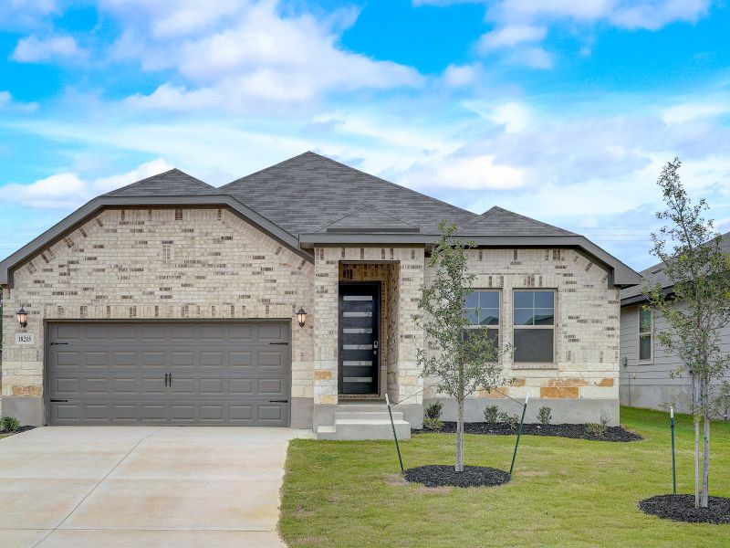 Front exterior of the Oleander at a Meritage Homes community.