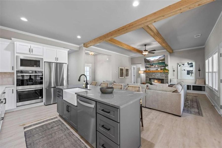 Furnished interior view inside a new home in , Monroe (Image 45).