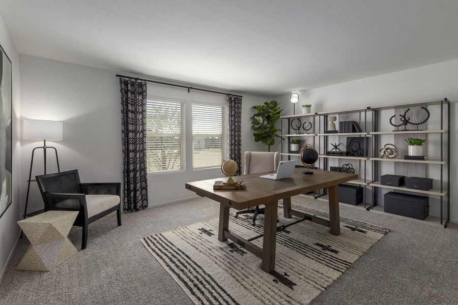 Representative furnished interior of a home built from the 2370 Modeled by KB Home in Ventana de Estrellas Enclaves, Goodyear (Image 6). Representative furnished interior of a home built from the 2370 Modeled by KB Home in Ventana de Estrellas Enclaves, Goodyear (Image 6).