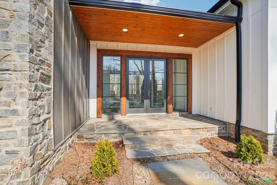 Exterior details and patio area of a home in , Brevard (Image 32).