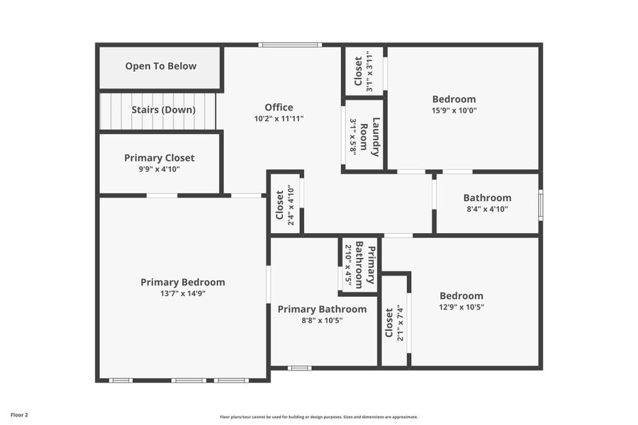 2D floor plan layout of this home in , Houston, TX (Image 6).