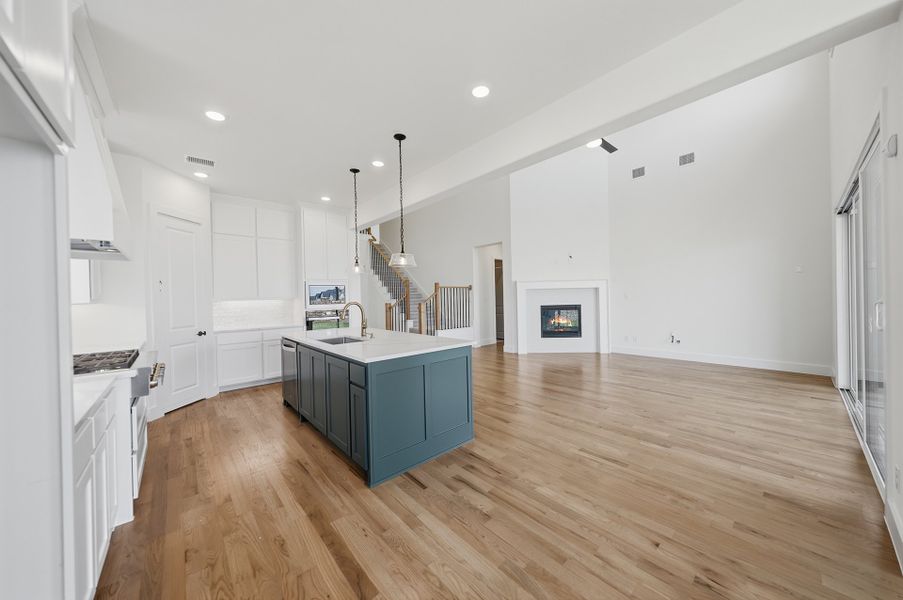 Furnished interior view inside a new home in Estates at Rockhill, Frisco (Image 12). Furnished interior view inside a new home in Estates at Rockhill, Frisco (Image 12).