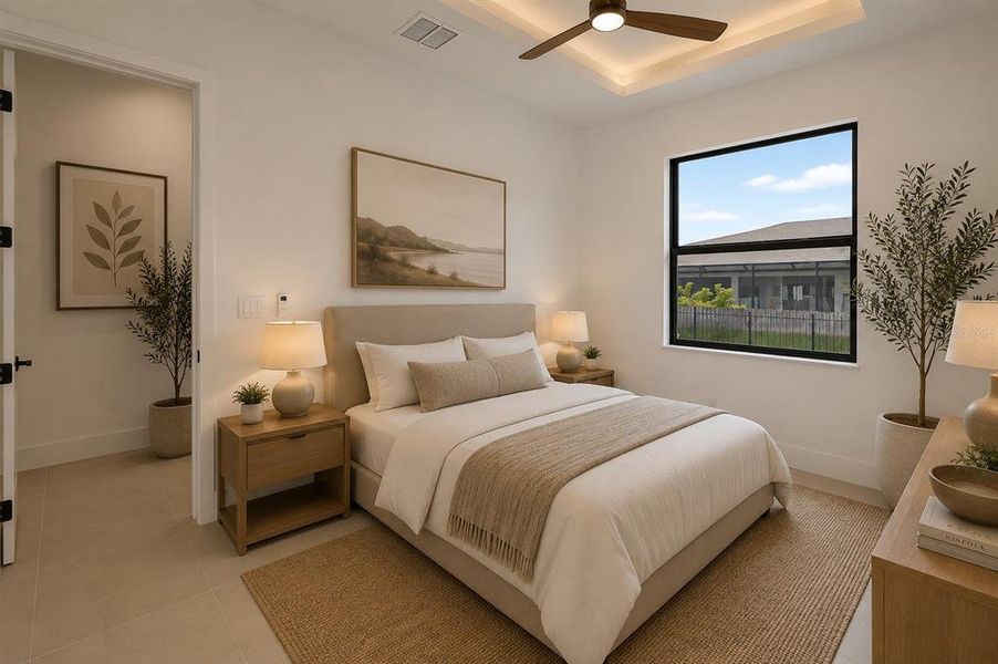 Furnished interior view inside a new home in , Cape Coral (Image 18).