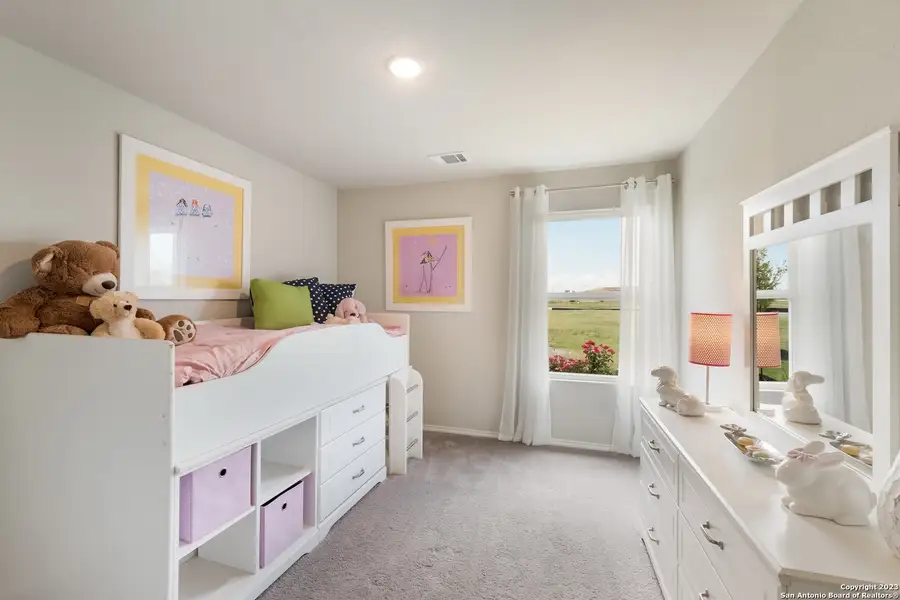 Furnished interior view inside a new home in Navarro Ranch: Cottage Collection, Seguin (Image 11). Furnished interior view inside a new home in Navarro Ranch: Cottage Collection, Seguin (Image 11).