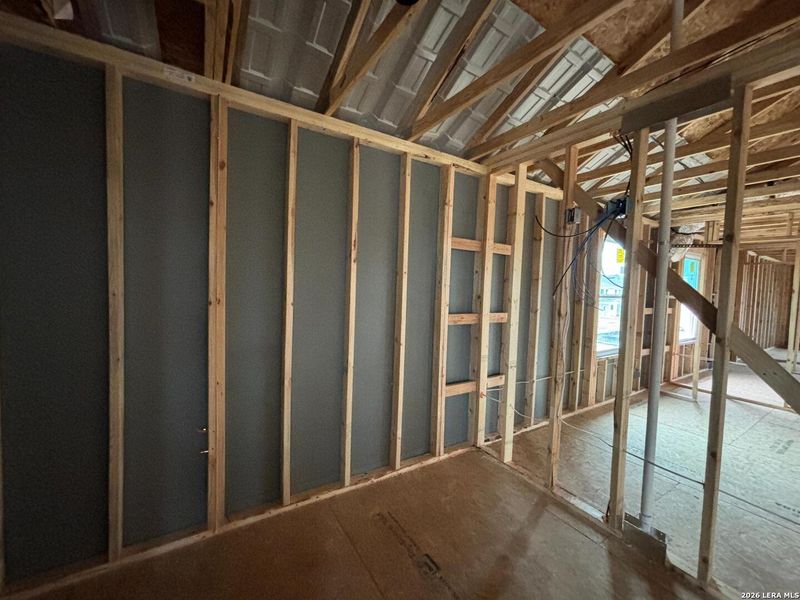 In-progress construction of a new home in , Schertz, TX (Image 22).