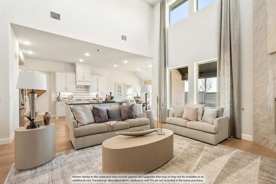 Furnished interior view inside a new home in ArrowBrooke, Aubrey (Image 6).