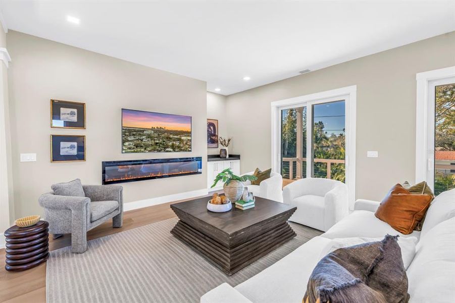 Furnished interior view inside a new home in , St. Petersburg (Image 40).