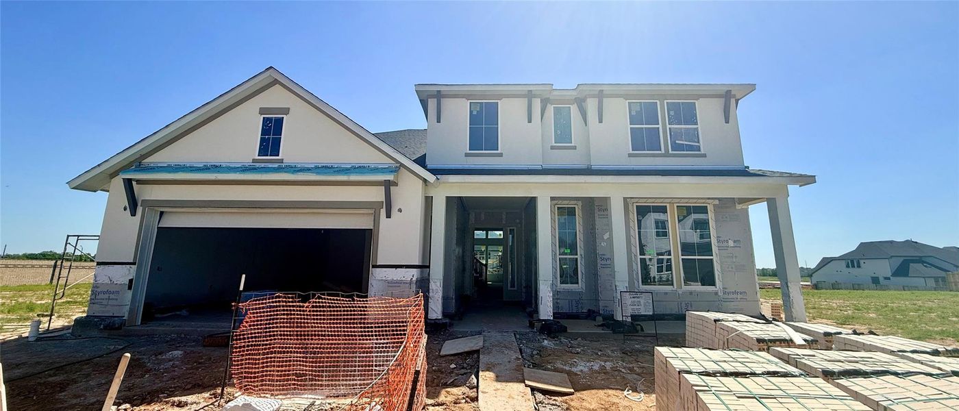 In-progress construction of a new home in Pecan Ridge, Fulshear, TX (Image 9).