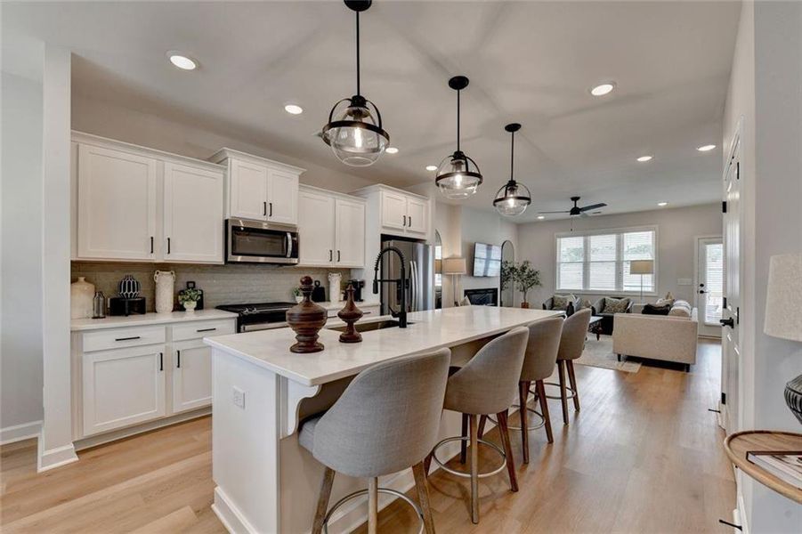 Furnished interior view inside a new home in , Kennesaw (Image 11).