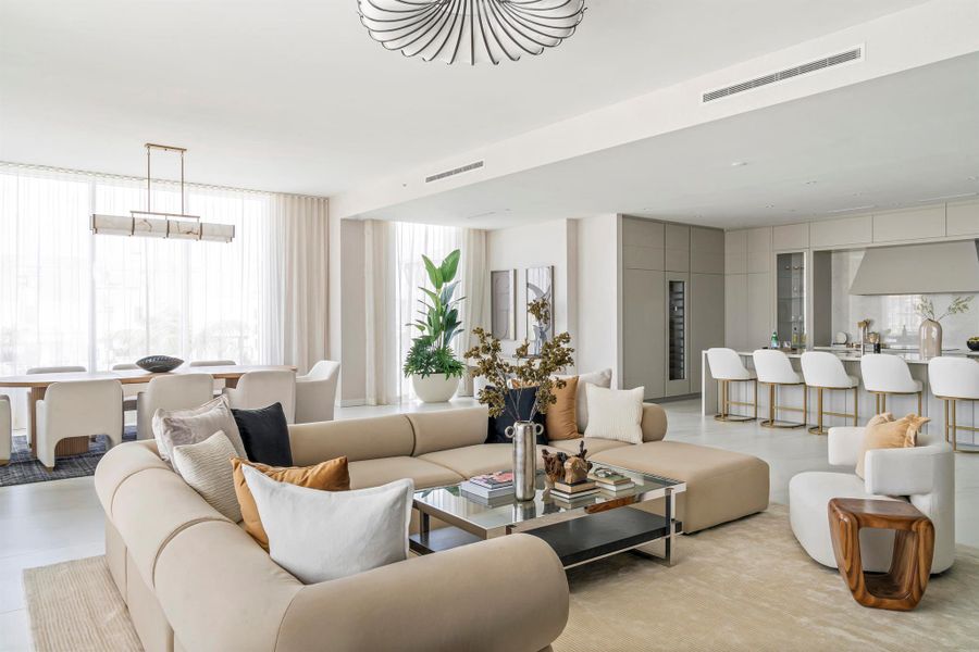 Furnished interior view inside a new home in Alina Residences, Boca Raton (Image 8). Furnished interior view inside a new home in Alina Residences, Boca Raton (Image 8).