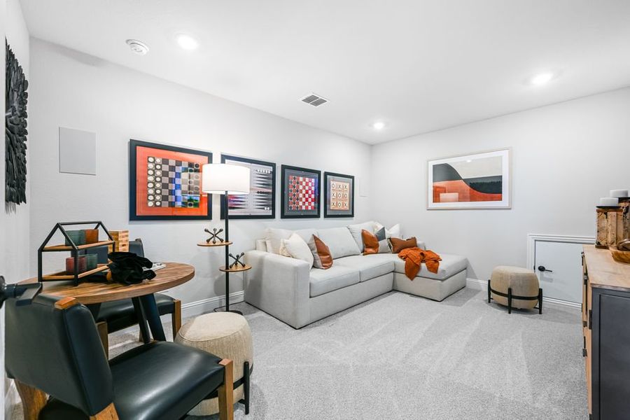 Furnished interior view inside a new home in Cross Creek Meadows, Celina (Image 15).