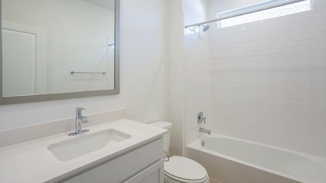 Furnished interior view inside a new home in Rosenbusch Ranch, Leander (Image 13). Furnished interior view inside a new home in Rosenbusch Ranch, Leander (Image 13).