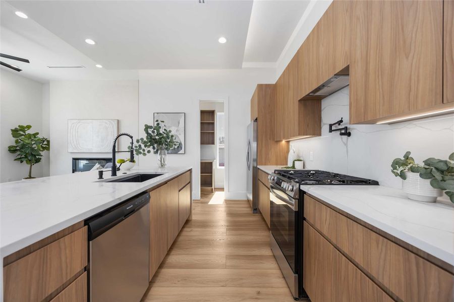 Furnished interior view inside a new home in , Houston (Image 7).