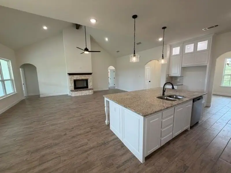 Furnished interior view inside a new home in , Azle (Image 2). Furnished interior view inside a new home in , Azle (Image 2).