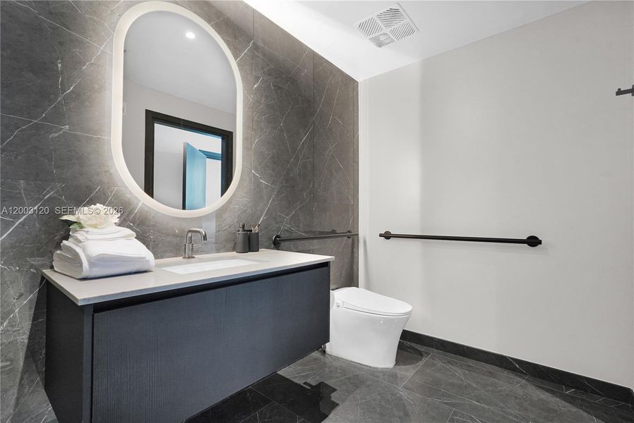 Furnished interior view inside a new home in , Miami (Image 4).