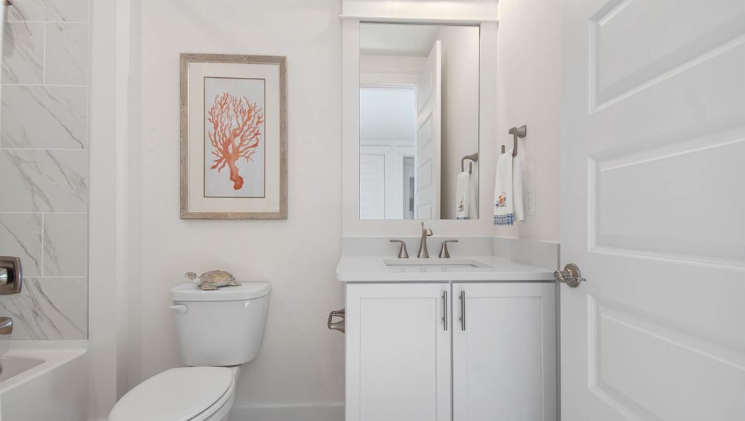 Furnished interior view inside a new home in Parkside, Santa Rosa Beach (Image 29). Furnished interior view inside a new home in Parkside, Santa Rosa Beach (Image 29).