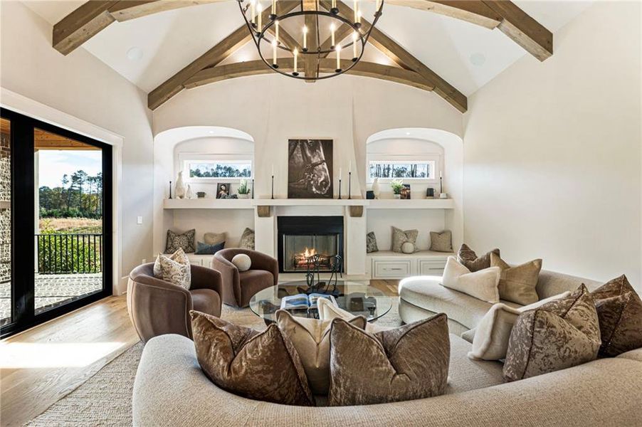 Furnished interior view inside a new home in , Alpharetta (Image 84).