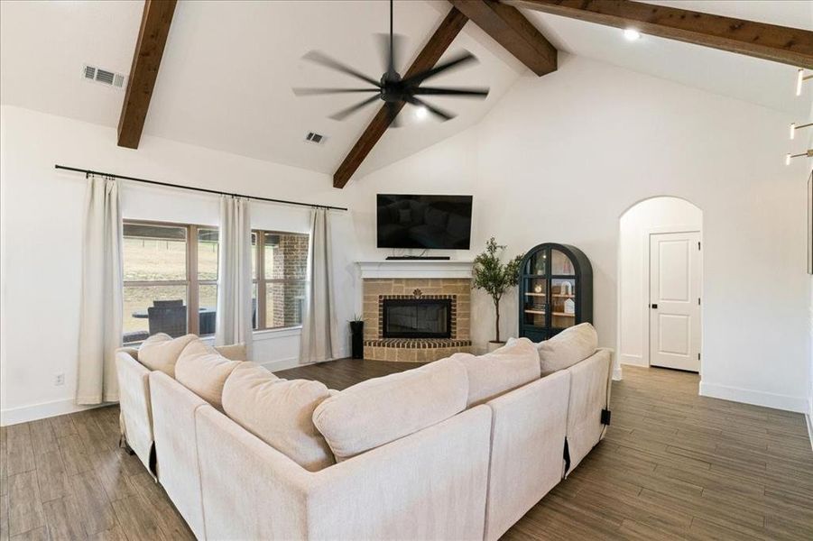 Furnished interior view inside a new home in , Springtown (Image 11).