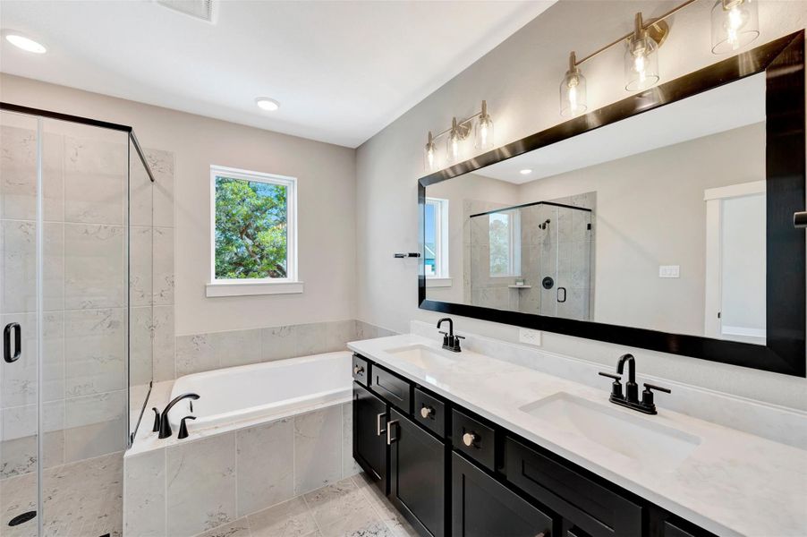 Furnished interior view inside a new home in Retreat at Oak Park, Houston (Image 5).