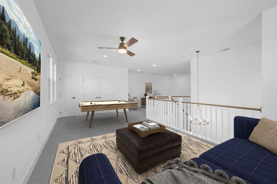 Furnished interior view inside a new home in Heath Golf & Yacht Estates, Heath (Image 16).