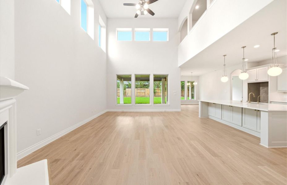 Spacious, unfurnished interior of a new home in The Woodlands Hills 65′, Willis (Image 43).