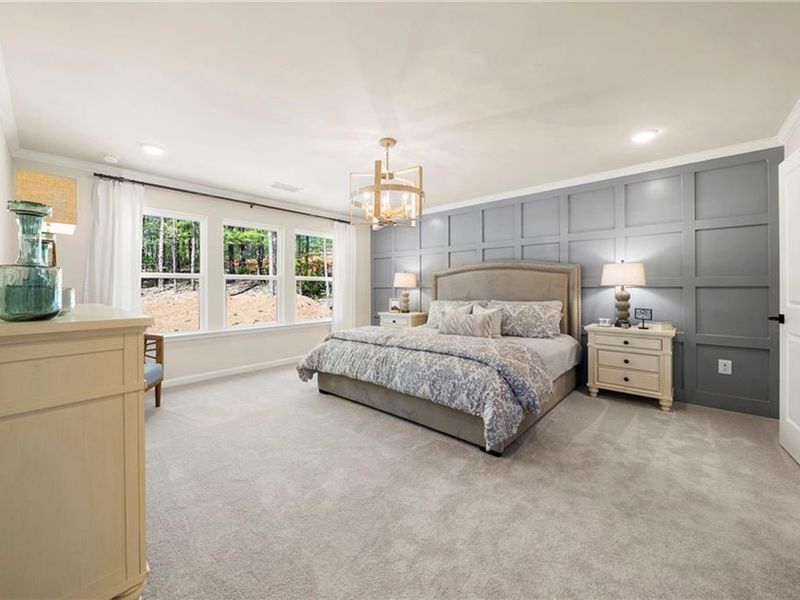 Furnished interior view inside a new home in Riverwood, Dallas (Image 46).