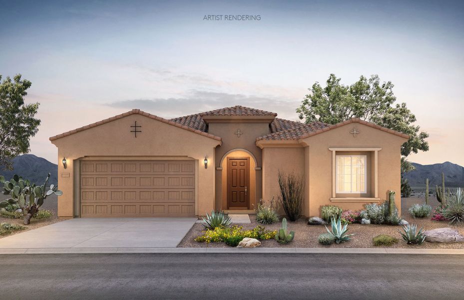 Representative exterior photo of a completed home built from the Parklane by Pulte Homes in Foothills at Northpointe, Peoria, AZ (Image 15).