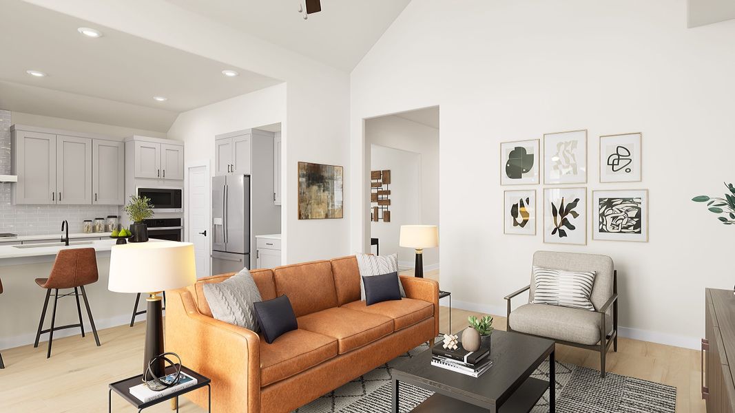 Furnished interior view inside a new home in Lagos Reserve, Manor (Image 7).