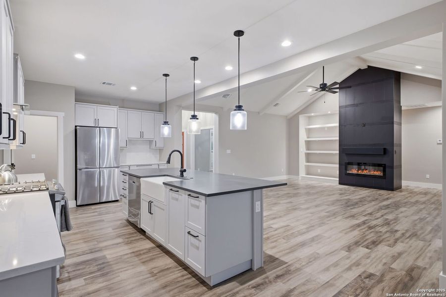 Furnished interior view inside a new home in , Bandera (Image 7). Furnished interior view inside a new home in , Bandera (Image 7).