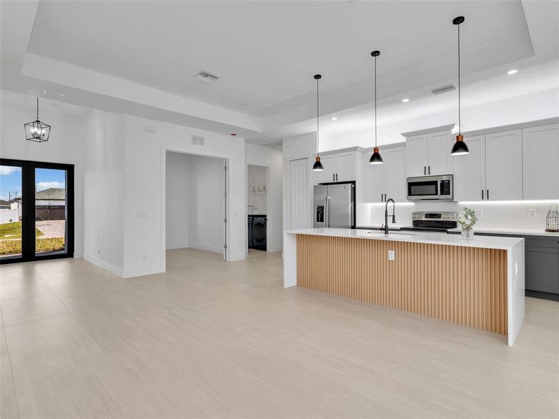 Furnished interior view inside a new home in , Cape Coral (Image 17). Furnished interior view inside a new home in , Cape Coral (Image 17).