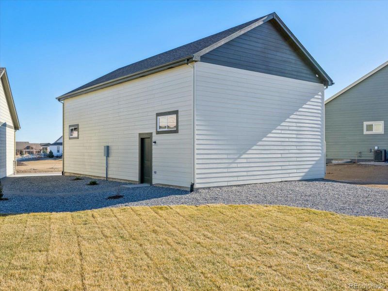 Exterior details and patio area of a home in , Dacono (Image 23).
