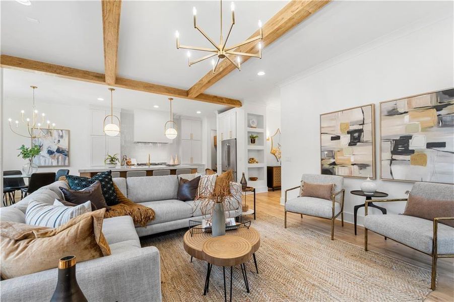 Furnished interior view inside a new home in , Mableton (Image 4).