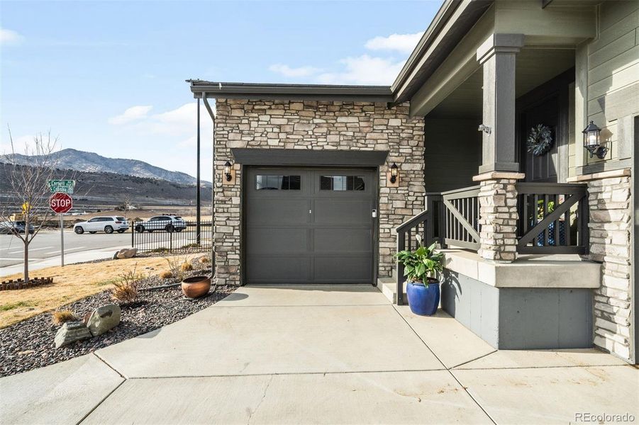 Exterior details and patio area of a home in Red Rocks Ranch, Morrison (Image 26).