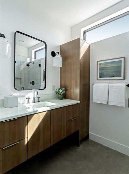 Furnished interior view inside a new home in , Hye (Image 8).