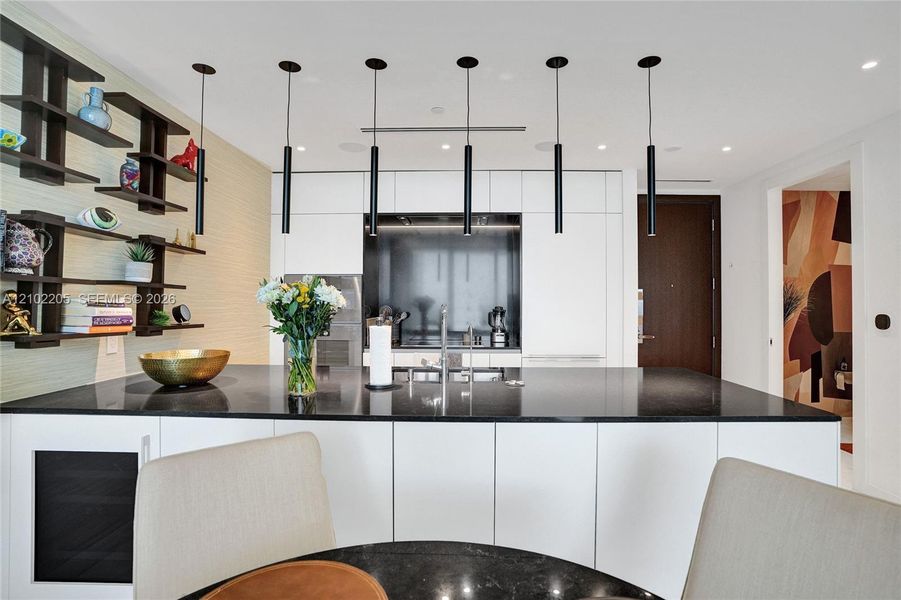Furnished interior view inside a new home in , Miami (Image 29).