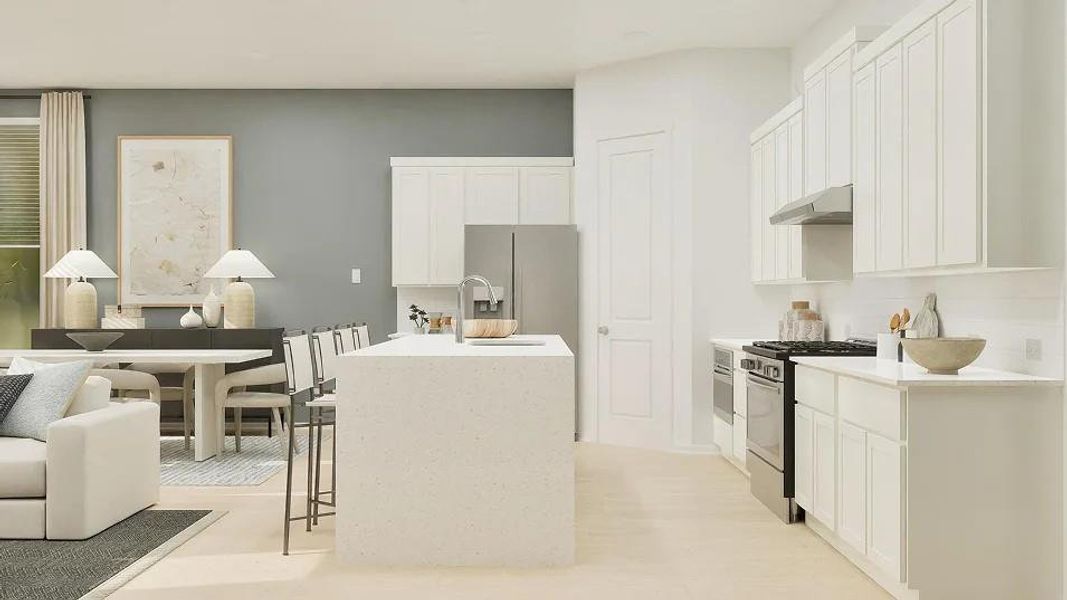 Furnished interior view inside a new home in Cotton Brook, Hutto (Image 10). Furnished interior view inside a new home in Cotton Brook, Hutto (Image 10).