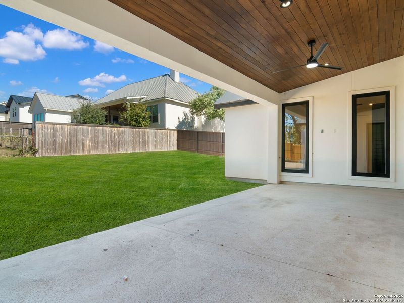 Exterior details and patio area of a home in , Boerne (Image 33).